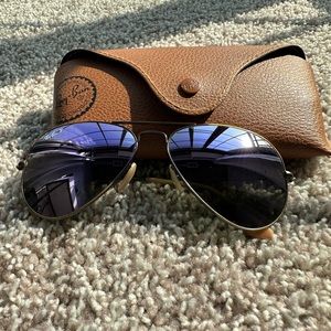 Polarized Purple Ray Ban Aviator Sunglasses